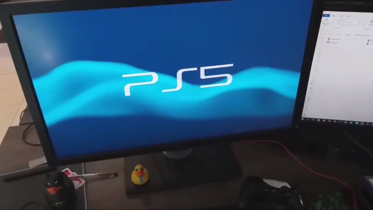 Fake PS5 boot screen