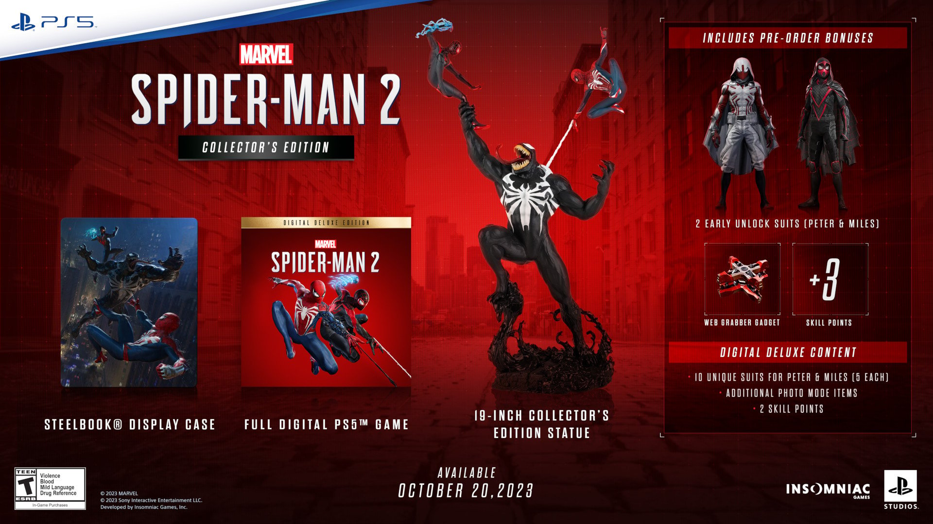 Where To Pre Order Marvel S Spider Man 2 Collector S And Deluxe