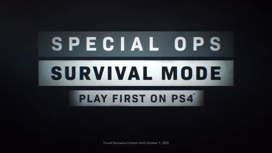 Call of Duty：Modern Warfare Spec Ops Survival Mode Timed Exclusive PS4 PlayStation 4 2