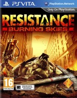 Resistance: Burning Skies Cover (Click to enlarge)