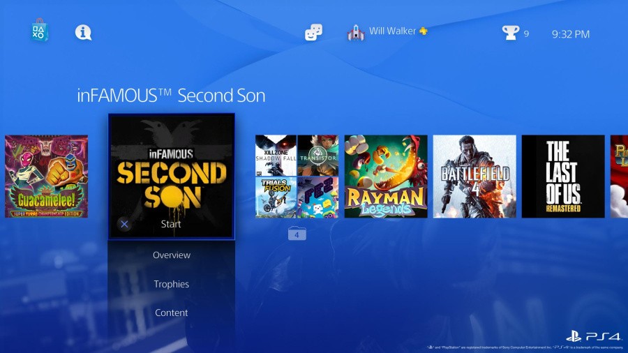 PS4 User Interface 1