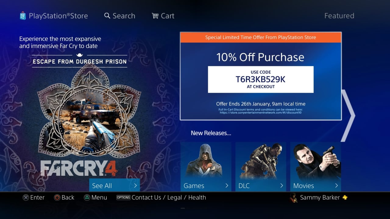 How to Use Your 10 Per Cent Off PSN Voucher on PS4, PS3 ... - 1280 x 720 jpeg 137kB