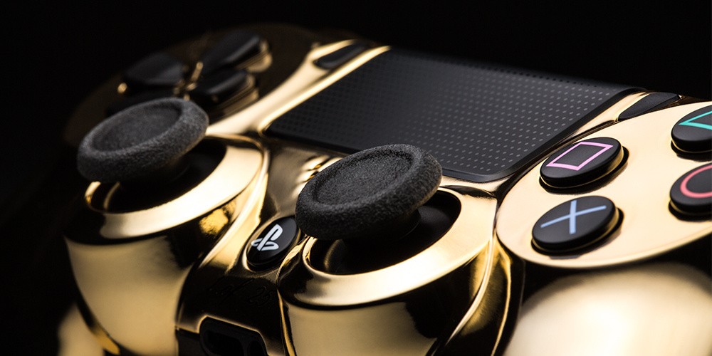 Weirdness Wow, This PS4 Controller Is Coated in 24 Karat Gold Push
