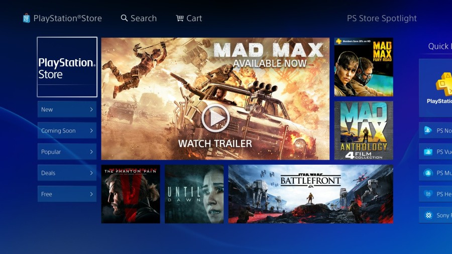 PlayStation Store North America PS4 1
