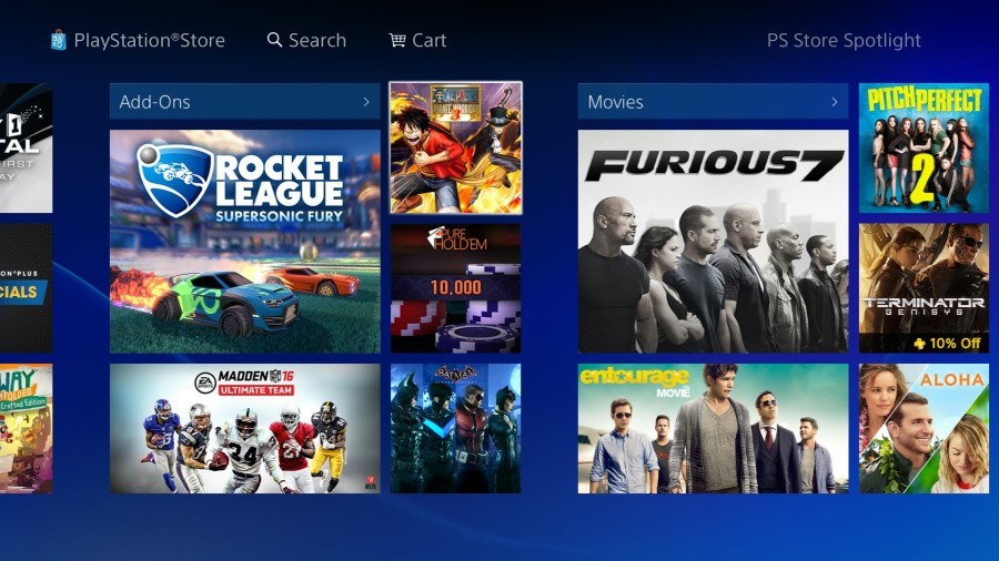PlayStation Store North America PS4 2