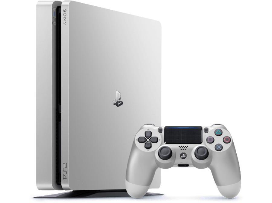 Image result for ps4 slim 500gb  silver