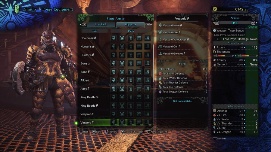 Monster Hunter: World Armor Armour Sets 42