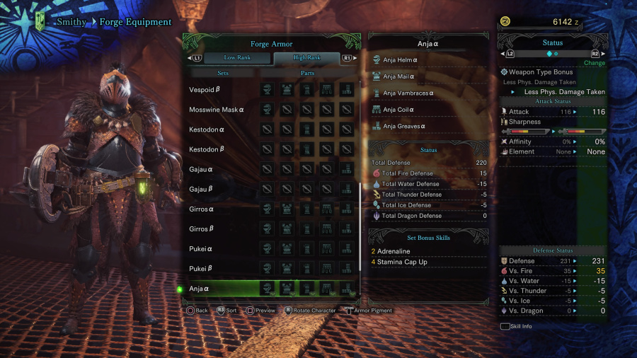 Monster Hunter: World Armor Armour Sets 52