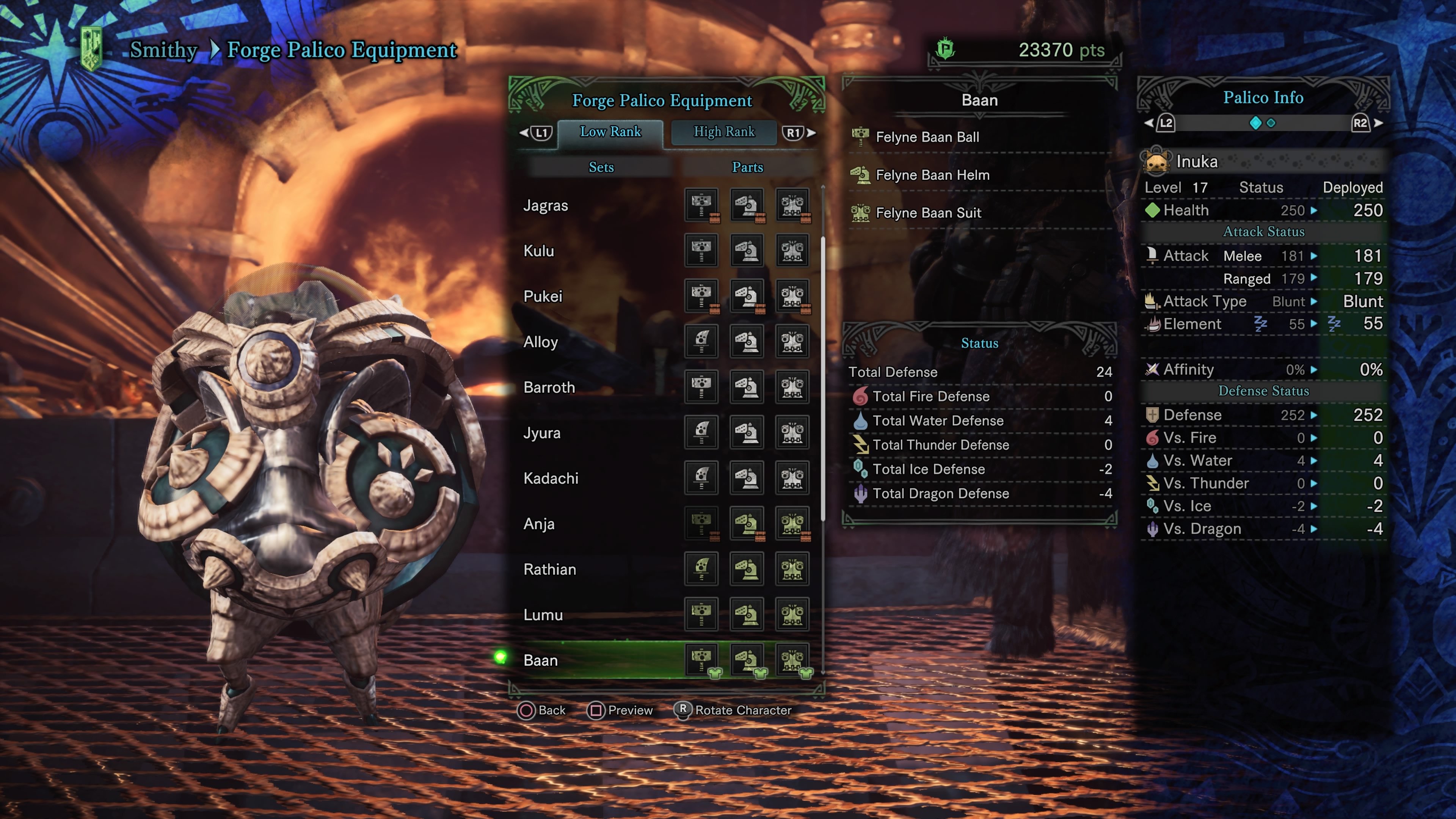Monster Hunter World Palico Equipment All High And Low