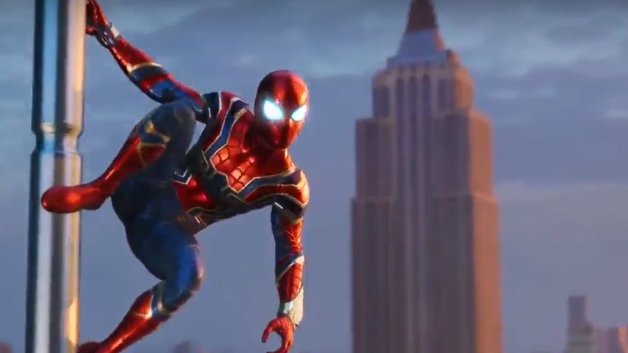 Avengers: Infinity War's Iron Spider Suit Joins Spider-Man PS4 - Push