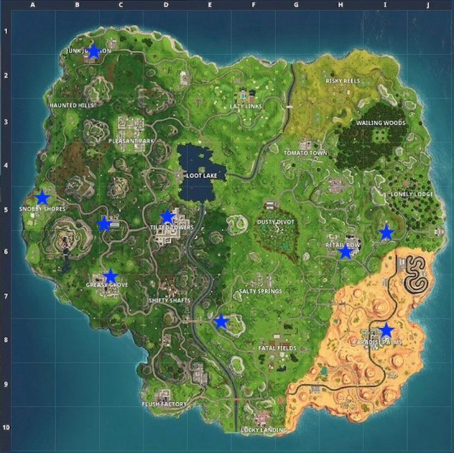 Fortnite Basketball Courts Locations Guide Where to Score a Basket on Different Hoops