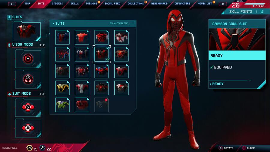 Marvel's Spider-Man: Miles Morales Crimson Cowl Suit