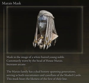 Elden Ring: All Partial Armour Sets - Marais Set - Marais Mask