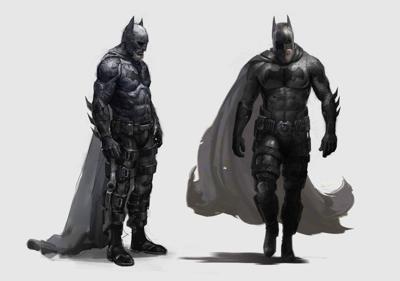 Cancelled Batman Game Concept Art Shows Old, Bearded Batman Alongside  Younger Hero | Push Square