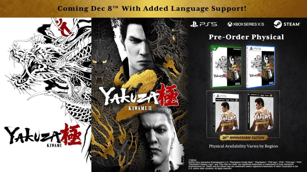 Yakuza Kiwami 1 and 2 Punching PS5 in the Mouth from 8th December
