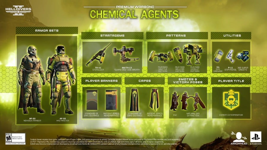 Helldivers 2 Chemical Agents Warbond