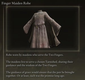 Elden Ring: All Partial Armour Sets - Finger Maiden Set - Finger Maiden Robe