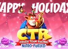 Crash Team Racing Nitro-Fueled PS4 PlayStation 4 Christmas Card