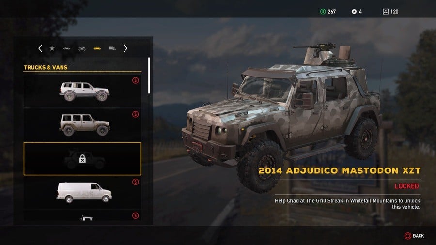 Far Cry Land Vehicles List All Unlockable Automobiles Recreational Trucks Vans And Heavy