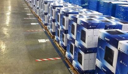 How Many PS4 Consoles Can You Count in Amazon's Warehouse?