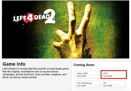 left 4 dead playstation