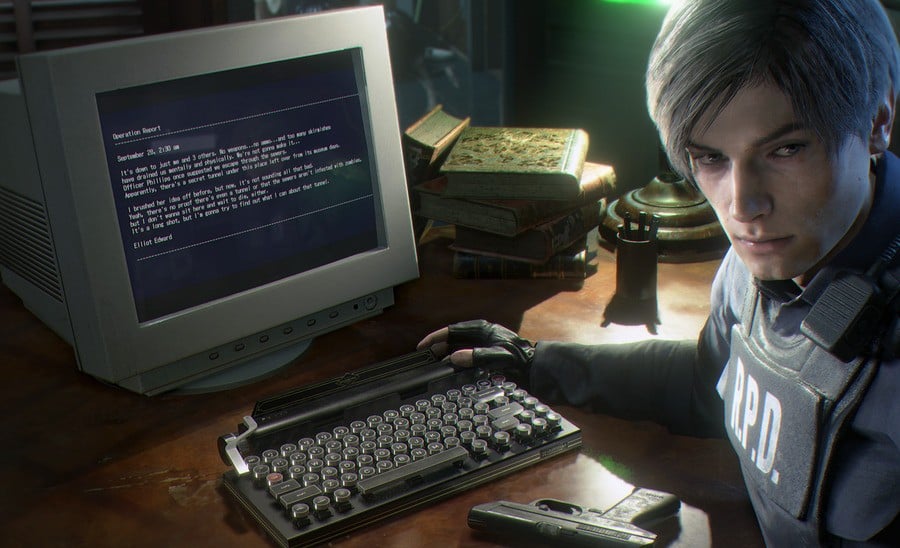 resident evil typewriter keyboard