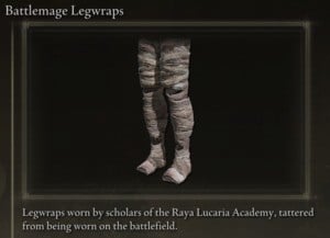 Elden Ring: 모든 풀 아머 세트 - Battlemage 세트 - Battlemage Legwraps