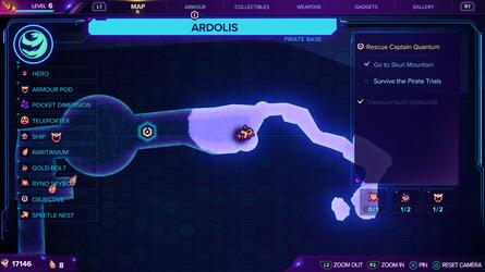 Ratchet & Clank: Rift Apart: Ardolis (Pirate Base) - All Collectibles: Spybots, Gold Bolts, Armour, CraiggerBears 8