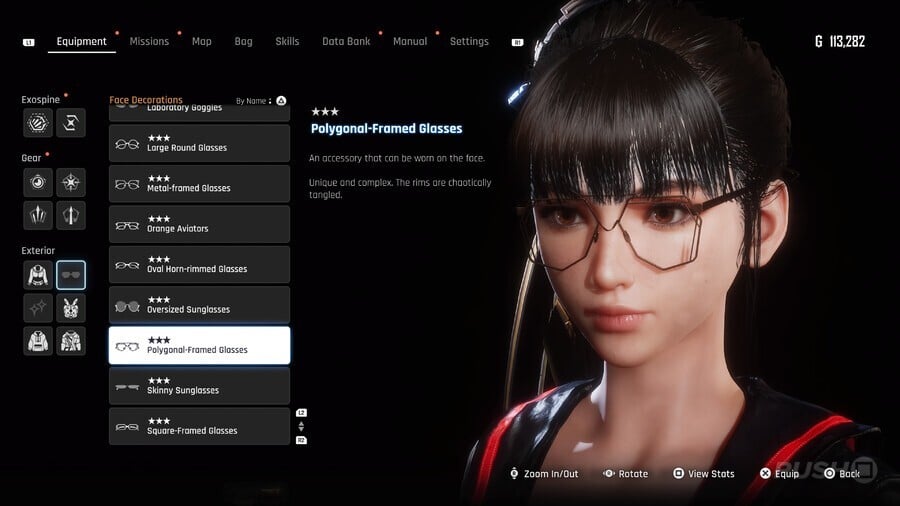 Stellar Blade "Polygonal-Framed Glasses" Face Decoration