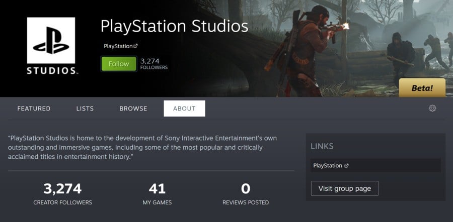 PlayStation Studios Steam Creator - Página 1