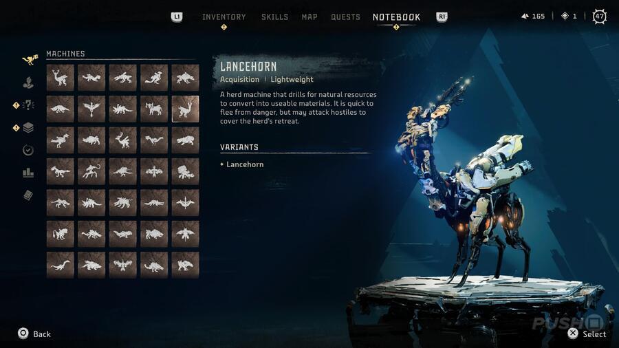 Horizon Forbidden West All Machines Strengths Weaknesses Overrides Guide PS5 PS4 Lancehorn