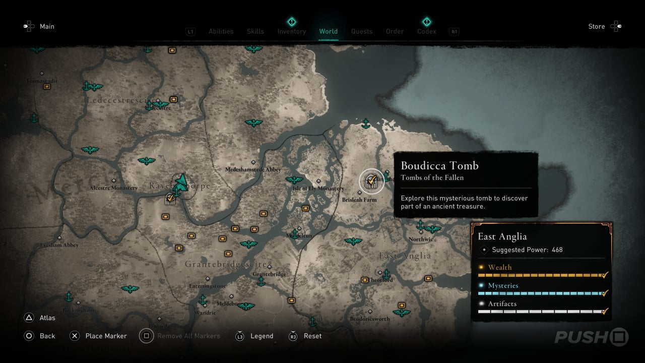 All Tombs of the Fallen Locations in AC Valhalla 