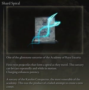 Elden Ring: Offensive Sorceries - Shard Spiral