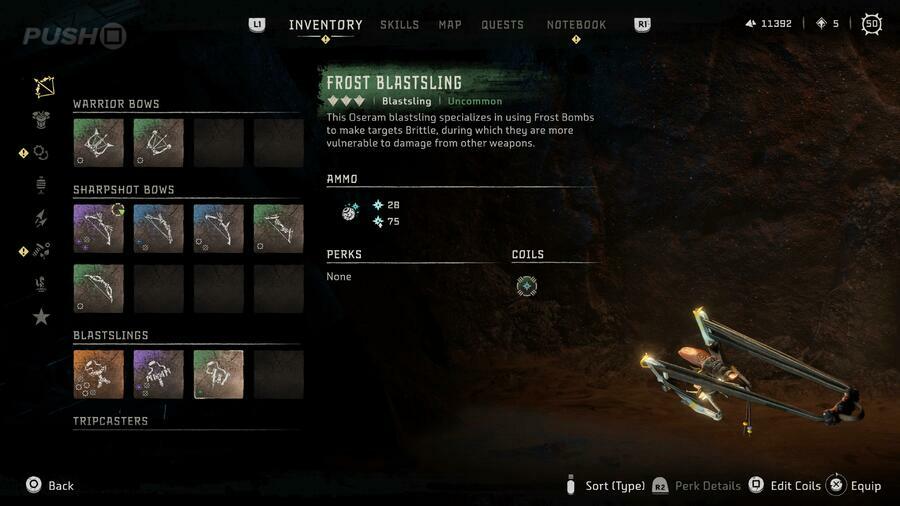 Horizon Forbidden West Weapon Types Guide PS5 PS4 Blastsling