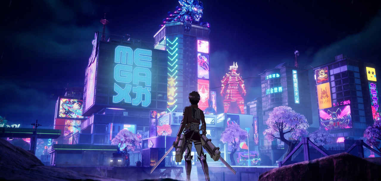 Kota MEGA Neon-Drenched Fortnite Penuh dengan Anime Crossover dan Grind Rails