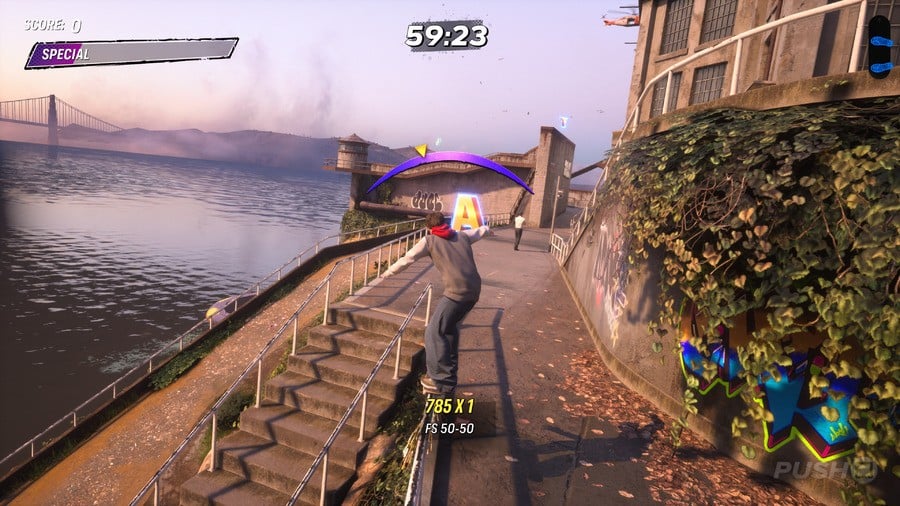 Tony Hawk's Pro Skater 3 + 4: Alcatraz Walkthrough - All Park Goals and Collectibles 7