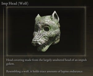 Elden Ring: All Individual Armour Pieces - Imp Head (Wolf)