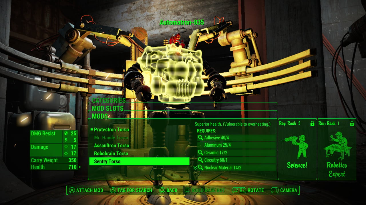 Udgående igennem højttaler How to Build the Best Robot Buddies in Fallout 4: Automatron - Guide | Push  Square