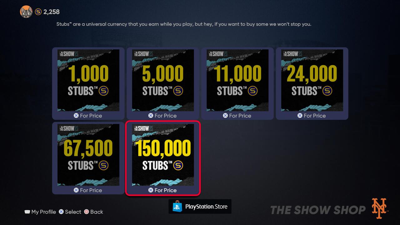 how to make stubs in mlb the show 23