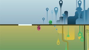 Ibb & Obb has a charminingly minimalist art-style.