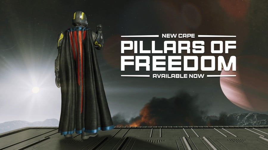 Helldivers 2 Pays Homage to Brutal Review Bombing Campaign with Free Cape 1