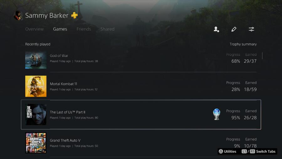 Finally, you can track your playtime in PS5 and PS4 games, meaning you'll now know how many hundreds of hours you've spent playing Bloodborne.