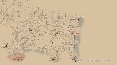 Red Dead Redemption 2 Poisonous Trail Treasure Map Locations 18