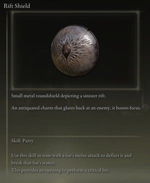 Elden Ring: Small Shields - Rift Shield
