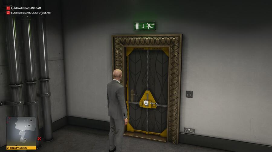 Hitman 3 Shortcuts Dubai Atrium Lobby Door