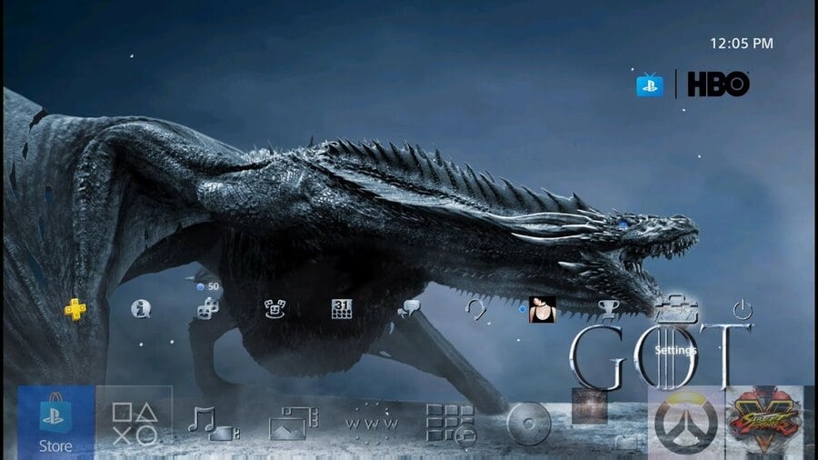 Game of Thrones Dragon Theme PS4 PlayStation 4