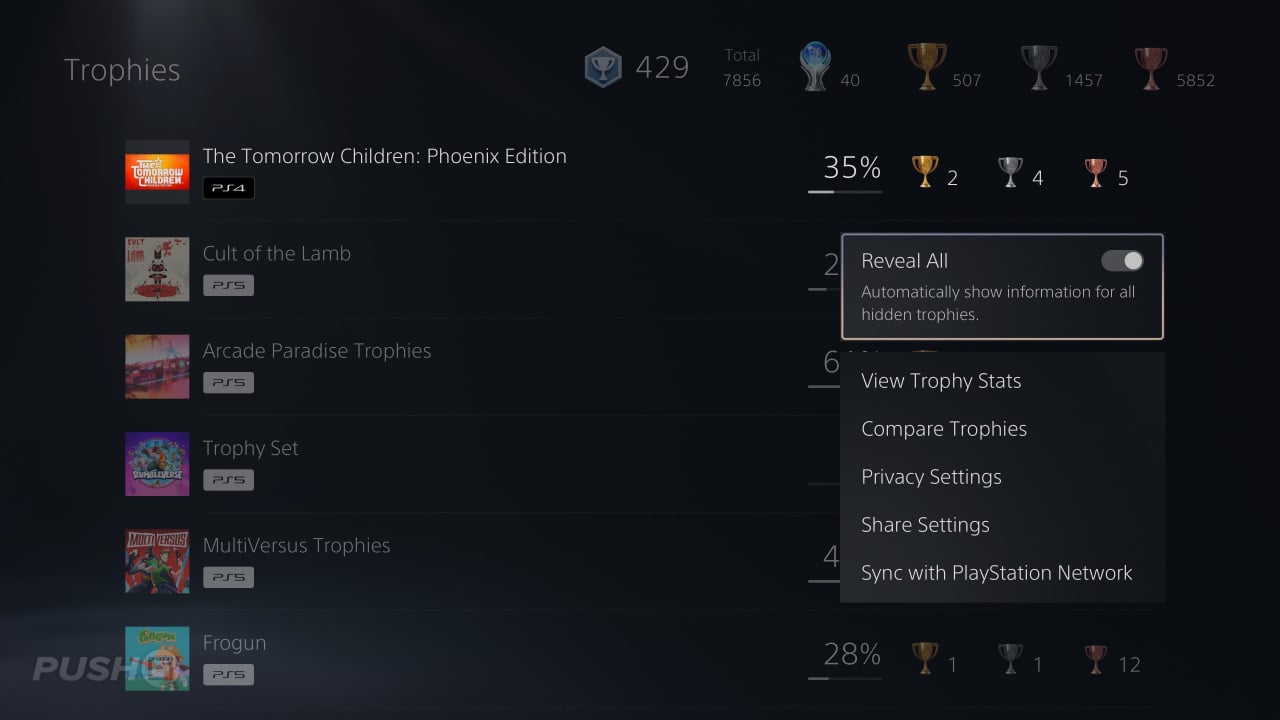 Reveal All Hidden Trophies at Once with New PS5 Update | Push Square
