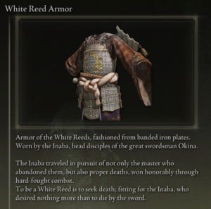 Elden Ring: All Partial Armour Sets - White Reed Set - White Reed Armor