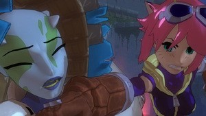 Girls! Fists! Pink Hair! Kittens? Rad.