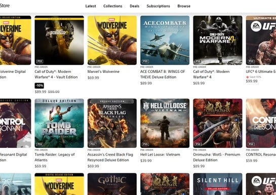 Wolverine PS5 Cuts Through the Crowd, Tops PS Store Pre-Order Charts
